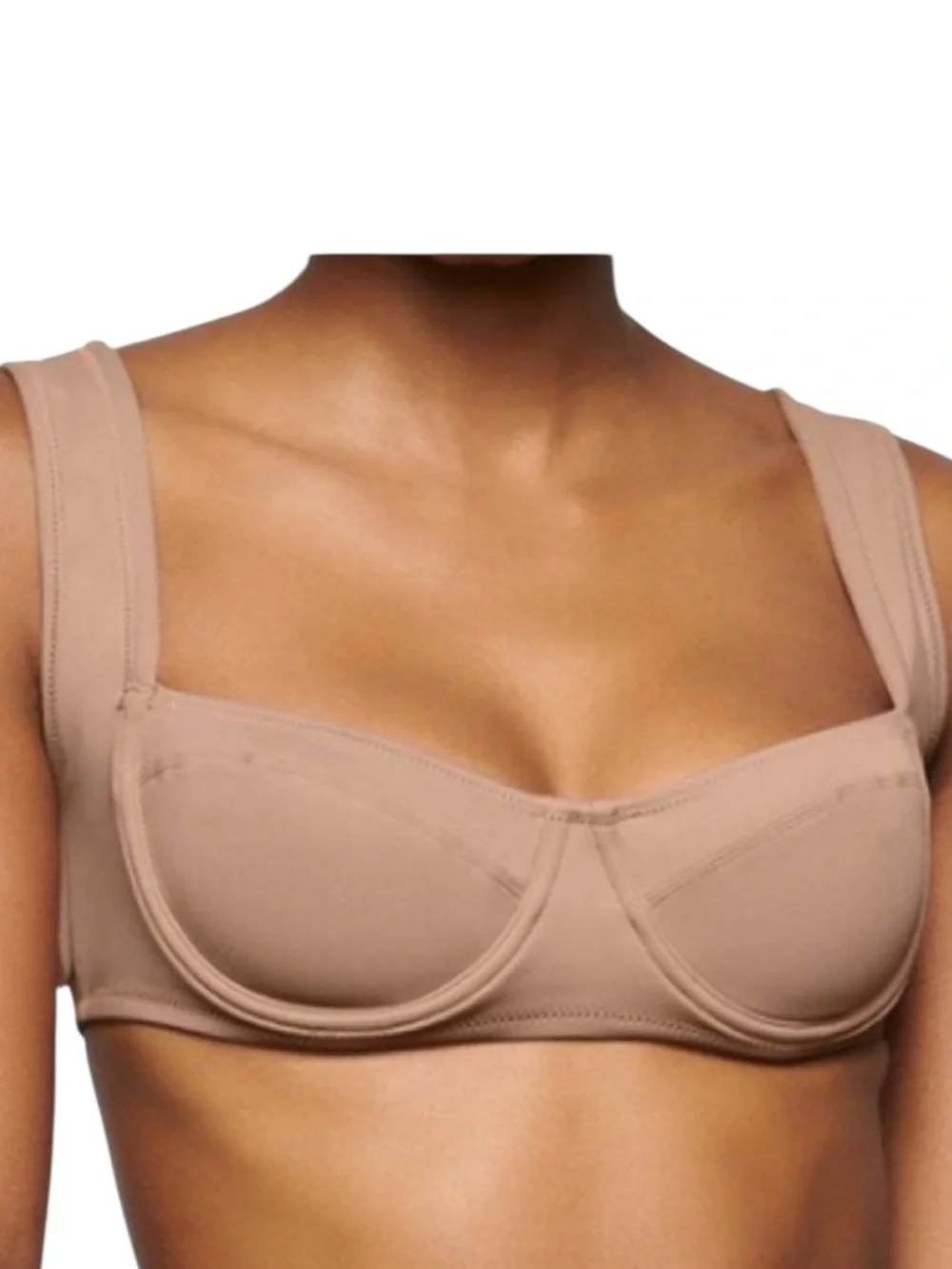 NWT SKIMS Swim Shaping Unlined Sienna Underwire Bikini Top Size XXS